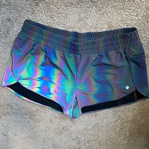 NWOT Flexliving Rainbow Reflective Shorts 😍